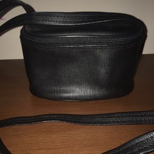 Maybelline Black Faux Leather Pouch Bag